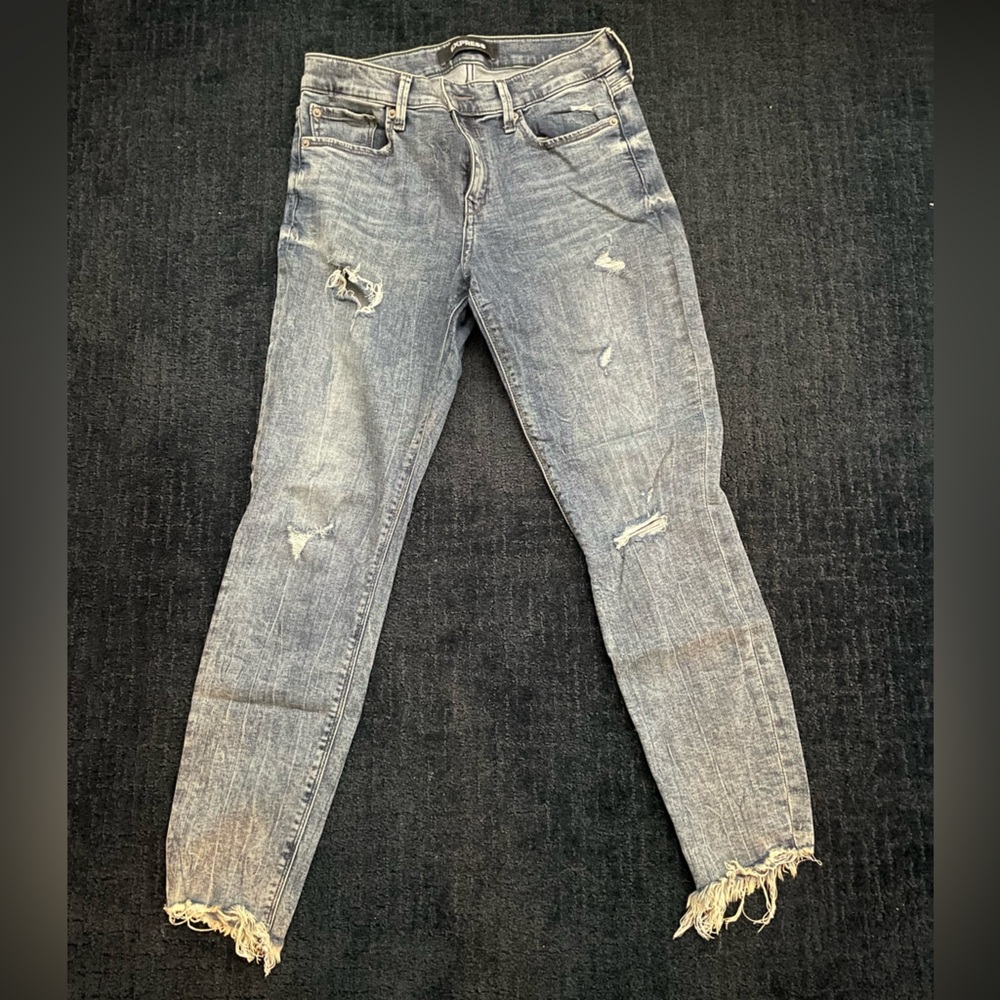 Express Sz 6 Ankle Blue Jean